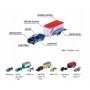 Majorette RACE TRAILER 212053111 Ford F-150 Raptor + Mustang GT przyczepa - 8