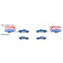 Majorette RACE TRAILER 212053111 Ford F-150 Raptor + Mustang GT przyczepa - 4