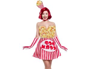 popcorn Girl 80142-ekstrawagancki kostium L czerwony - image 2