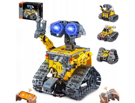 PROGRAMOWALNY ROBOT DUŻY ZESTAW KONSTRUKCYJNY APP I PILOT KONTROLA 4W1 - 8