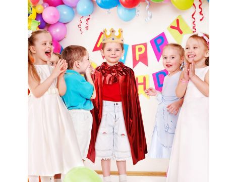 AOOWU Średniowieczna peleryna z kapturem kostium - 9