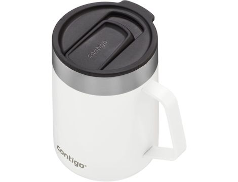 Kubek termiczny STREETERVILLE biały z uchem 420 ml - 4