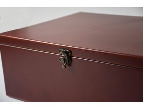 KUFEREK DREWNIANY NA 60 MONET MONETY 63x63MM - 6