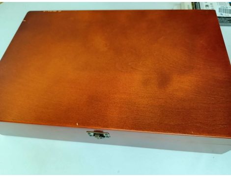 KUFEREK DREWNIANY NA 60 MONET MONETY 63x63MM - 3