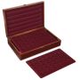 KUFEREK DREWNIANY NA 60 MONET MONETY 63x63MM - 2