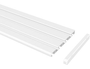 Szyna do zasłon 3/4-rzędowa Flairdeco białe - image 2