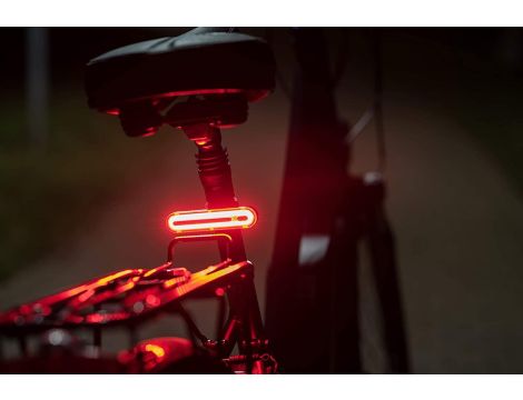 Lampa rowerowa tylna LED akumulatorowa FISCHER FAHRRAD czarny - 4