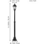 Lampa uliczna Eglo 60 W 0 lm zasilanie sieciowe - 5