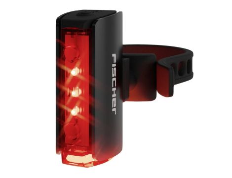 LAMPKA ROWEROWA TYLNA LED INTELIGENTNY SYSTEM TWIN STOP FISCHER