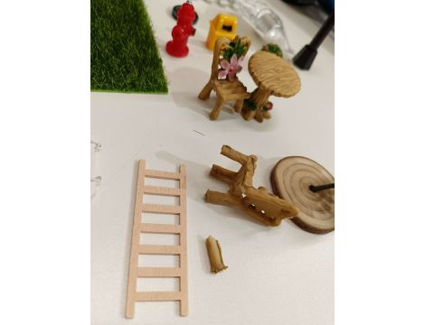 LANSKYLAN Miniaturowy zestaw akcesoriów ogrodowych - 3