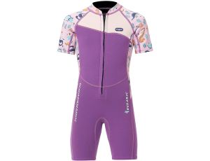 Lansru Dziecięcy kombinezon neoprenowy M/106-117CM/18-22KG fioletowy - image 2