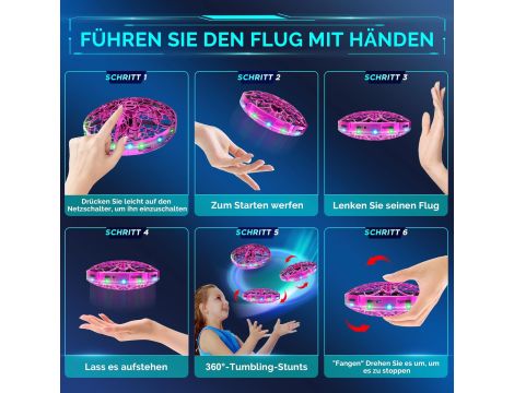 Latająca zabawka, mini latająca piłka UFO - 4