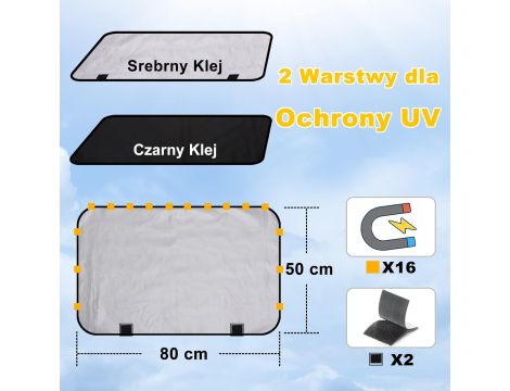 Lechin Osłona przeciwsłoneczna okna samochodu - 3