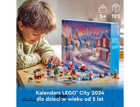 LEGO City Kalendarz adwentowy na 2024 rok Zabawka dla Dziecka do Zbudowania - 4