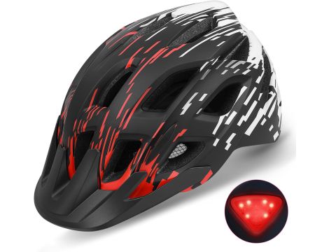 Lekki kask rowerowy z tylnym światłem - 2