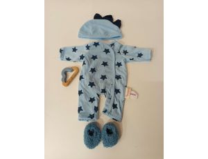 LullaBaby: zestaw ubranek dla lalek NIEMOWLĄT – pidżamka chłopięca - image 2