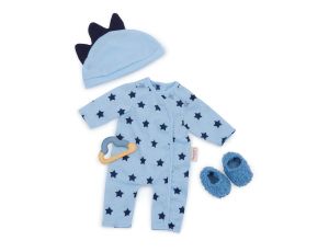 LullaBaby: zestaw ubranek dla lalek NIEMOWLĄT – pidżamka chłopięca