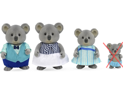 Li'l Woodzeez Canberra Koala Family - 5pc Toy Set with Miniature Animal Fig - 4