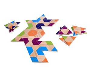 Gra zręcznościowa domino trójkąty B.Toys