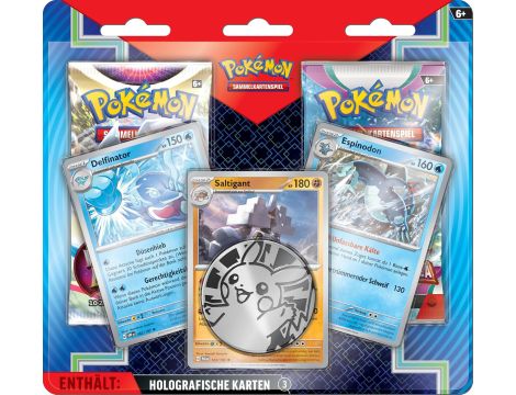 POKEMON TCG: ENTHALT ORYGINALNE KARTY POKEMON 2 BOOSTERY + MONETA - 2