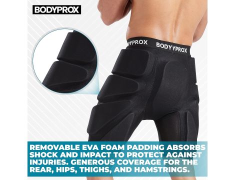 BODYPROX Ochronne spodenki sportowe na snowboard deskorolkę rower r. M - 3