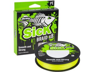 PLECIONKA BERKLEY SICK X8 MHI VIZ YELLOW-0,08mm - image 2
