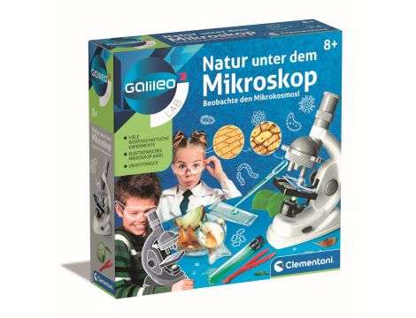 Clementoni 69804 Galileo Science mikroskop dla małego naukowca