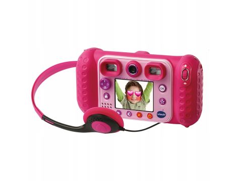 Aparat fotograficzny ze słuchawkami VTech Kidizoom Duo DX 5 Mpx różowy - 5