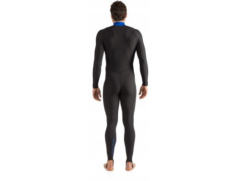 Cressi Men's 1mm One piece wetsuit Skin, Black Blue, L/4 UK - 3
