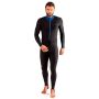Cressi Men's 1mm One piece wetsuit Skin, Black Blue, L/4 UK - 2