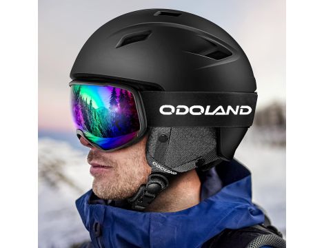 Kask narciarski Odoland SP0392 czarny M z goglami - 3
