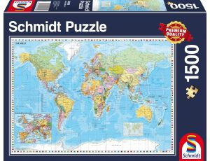 Puzzle Schmidt Spiele Premium Quality 1500 elementów Mapa świata - image 2