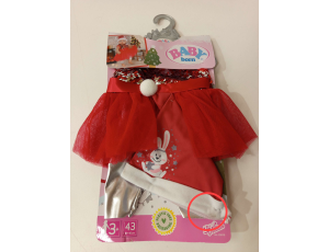 Sukienka dla lalki Baby Born świąteczna 43 cm - image 2