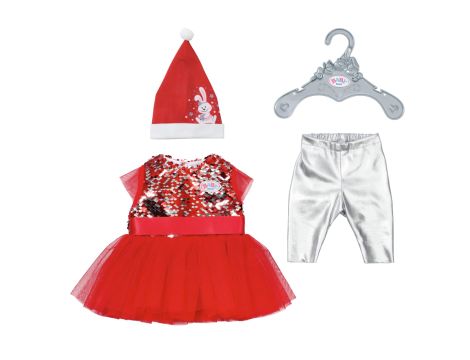 Sukienka dla lalki Baby Born świąteczna 43 cm