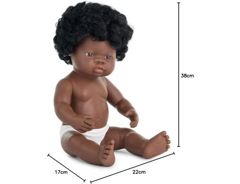 Lalka dziecięca afrykańska dziewczynka 38 cm-31054 - 2