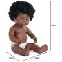 Lalka dziecięca afrykańska dziewczynka 38 cm-31054 - 3