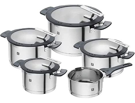 Zestaw 5 garnków Zwilling Simplify stal nierdzewna - 10