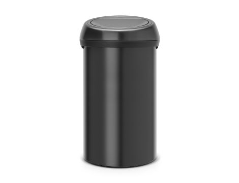 Kosz na śmieci stal nierdzewna Brabantia 60l czarny