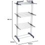 Suszarka na bieliznę, wolnostojąca pionowa Amazon 126-126 cm - 8