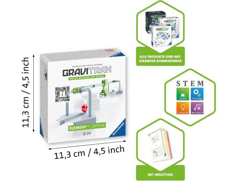 Ravensburger GraviTrax Element Zipline 27472 – rozszerzenie do toru R1450 - 5