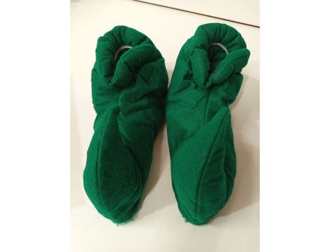 Buty elfa skrzata puchowe nakładki zielone uniwers - 2