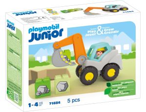 Koparka Pojazd budowlany Figurka Budowlańca 71684 Playmobil Junior - image 2