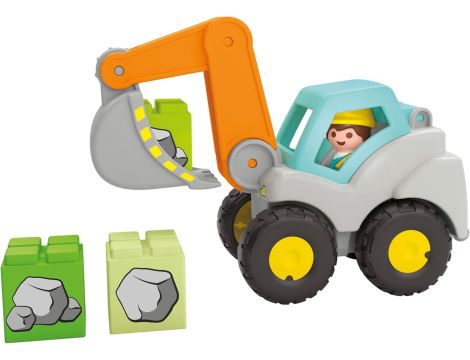 Koparka Pojazd budowlany Figurka Budowlańca 71684 Playmobil Junior - 4