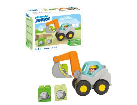 Koparka Pojazd budowlany Figurka Budowlańca 71684 Playmobil Junior