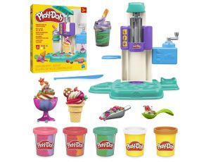 Ciastolina Zakręcone tęczowe lody | Lodziarnia, 5 pojemników Play-Doh