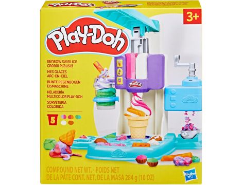 Ciastolina Zakręcone tęczowe lody | Lodziarnia, 5 pojemników Play-Doh - 2