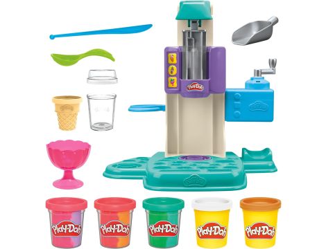 Ciastolina Zakręcone tęczowe lody | Lodziarnia, 5 pojemników Play-Doh - 3