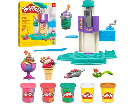 Ciastolina Zakręcone tęczowe lody | Lodziarnia, 5 pojemników Play-Doh - 9