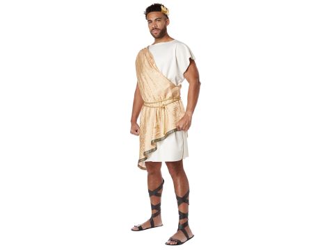 California Costumes grecki bóg toga męska Kremowy/złoty S-M