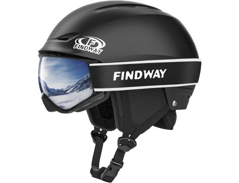 Kask narciarski z goglami (55-59cm) rozmiar M - 2